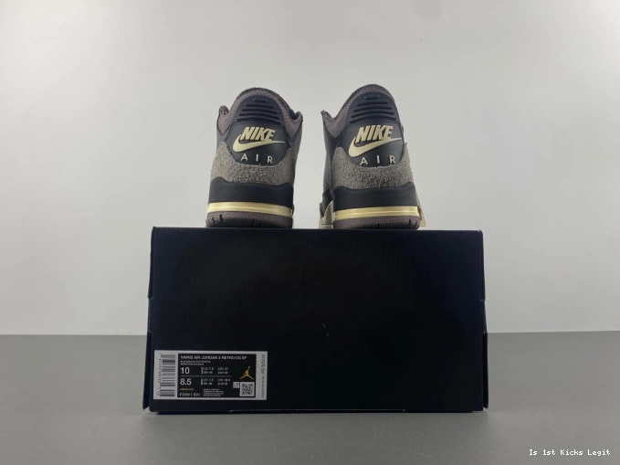 A Air Black FZ4811-001 3 Ma x Maniere Jordan 0609